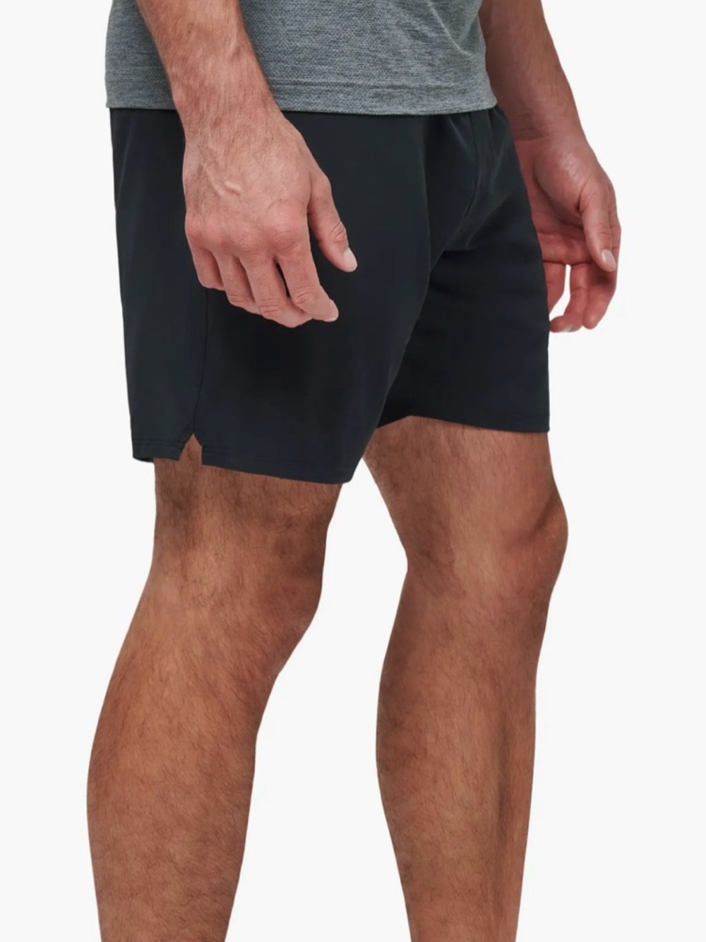 Travis Mathew men’s Heater Black Athletic Performance Shorts